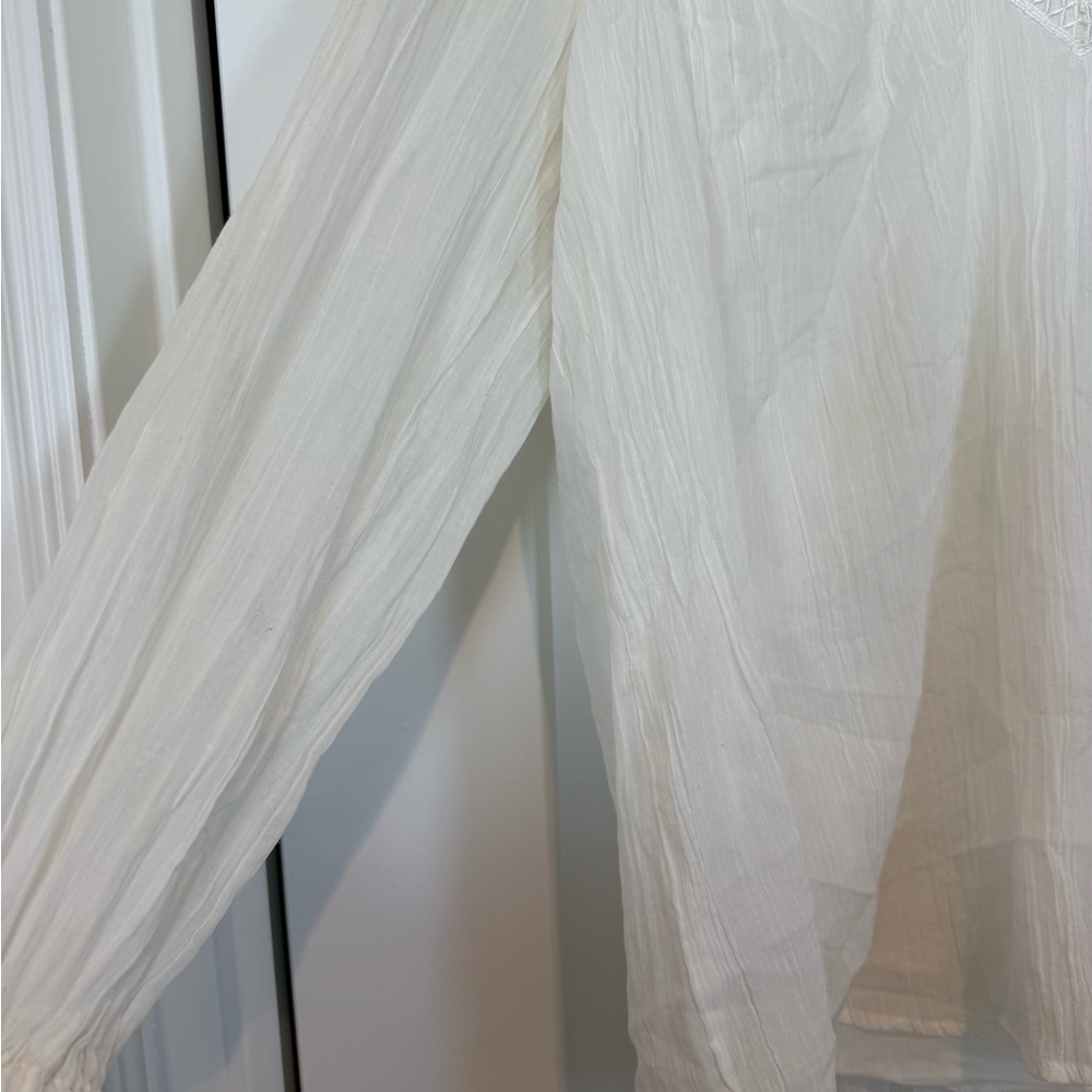 Steele White Oversized Boho Top - Picture 2 of 5
